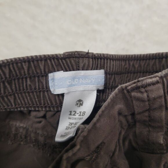 Old Navy Brown Cargo Pants 12-18M - Picture 2 of 3